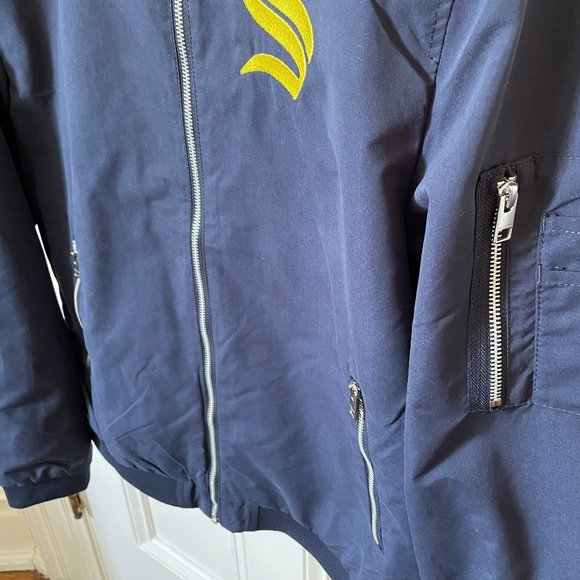 Jack & Jones Blue Men's Bomber Jacket, Size L - Picture 5 of 8